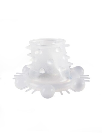 Стимулирующая насадка на пенис с несколькими видами рельефа